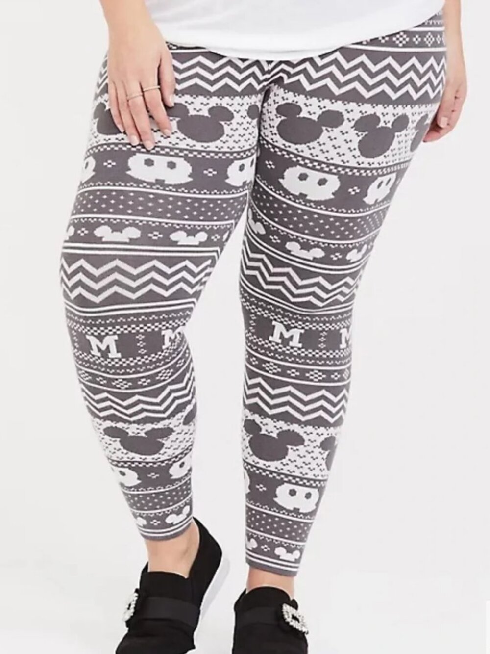 Torrid DISNEY‎ MICKEY'S 90TH ANNIVERSARY FAIR ISLE LEGGING Plus Size 3X